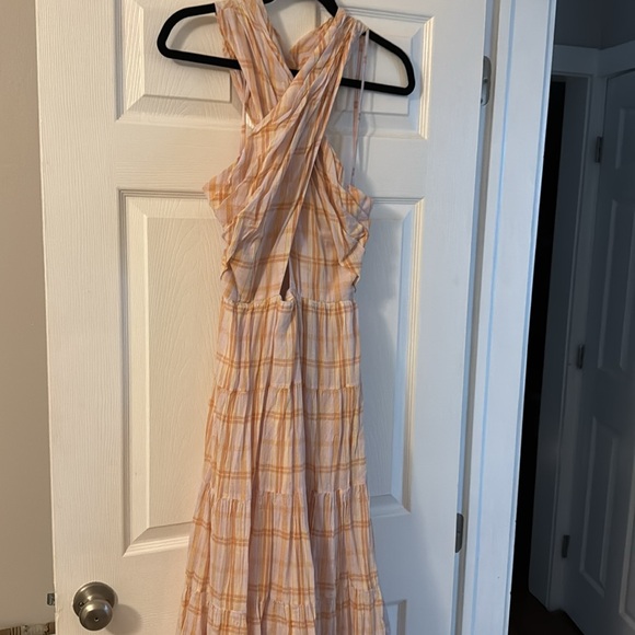 Ulla Johnson Noelle Plaid Midi Dress - Picture 2 of 5